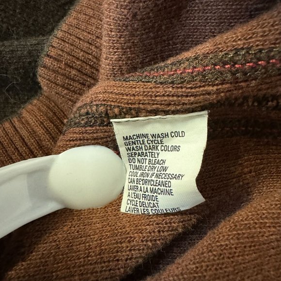 Tommy Bahama Mens Brown 1/4 Zip Pullover Long Sleeve Sweater - Picture 6 of 10